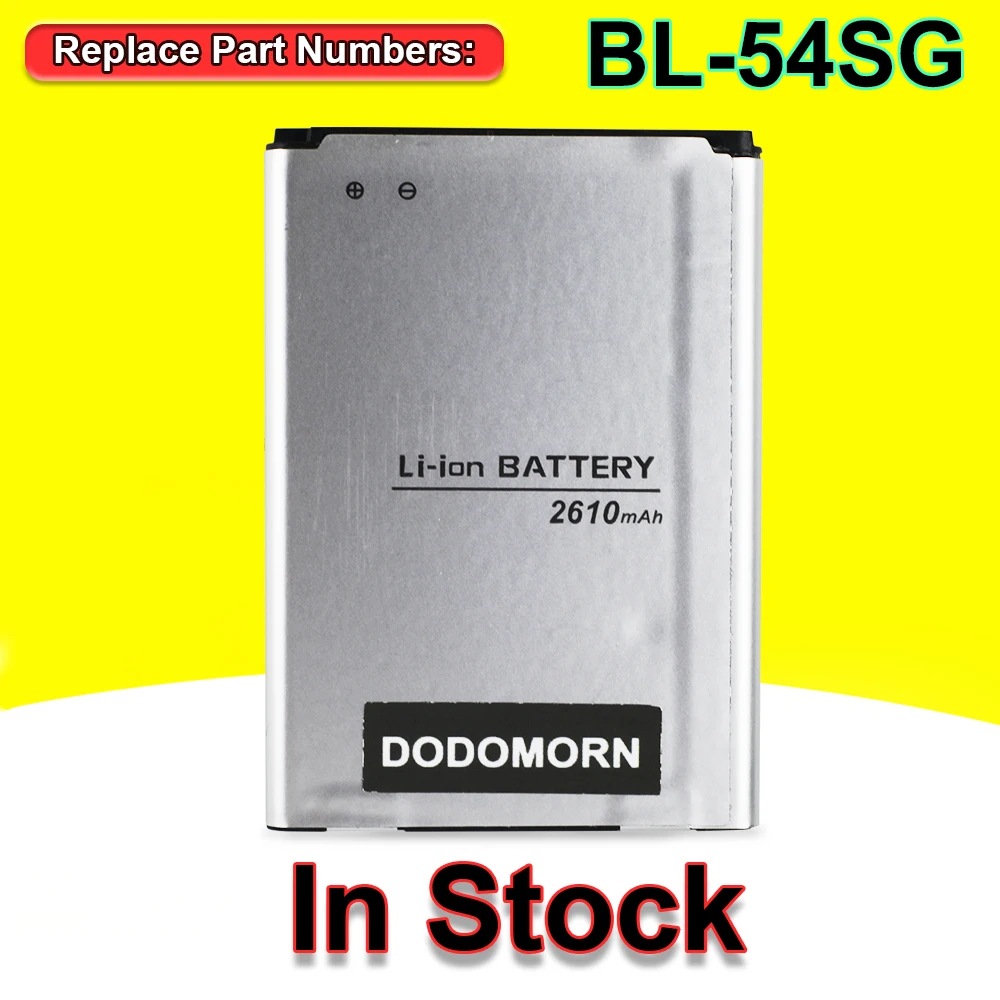 BL-54SG(BL-54SH) 100% New 2610mAh High Quality Battery For LG G2 F320 F340L H522Y F260 D728 D729 H778 H779 D722 lg90 D410 Phone