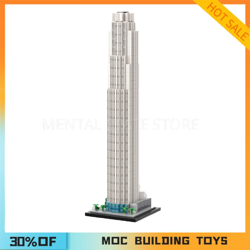 NEW 915PCS Customized MOC U.S. Bank Tower Building Blocks Technology Bricks DIY Creative Assembly Education Toys Holiday Gifts