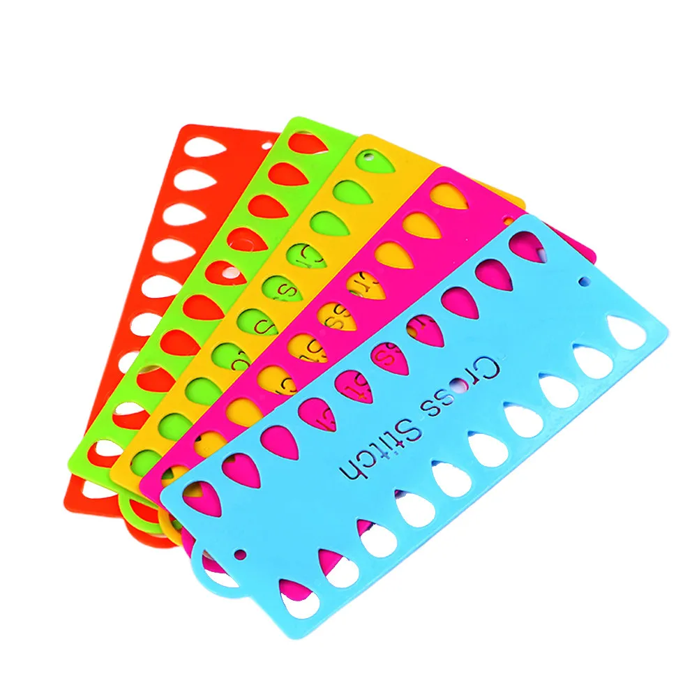 15Pcs Thread Winding Plate Cross Stitch Bobbin Premium Plastic Sewing Thread Stand for Handmade DIY Craft Sewing Accessories