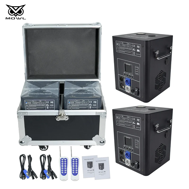Wedding Disco Stage Special Effects 2pcs 750 W  Sparkler Cold Spark with Flight Case