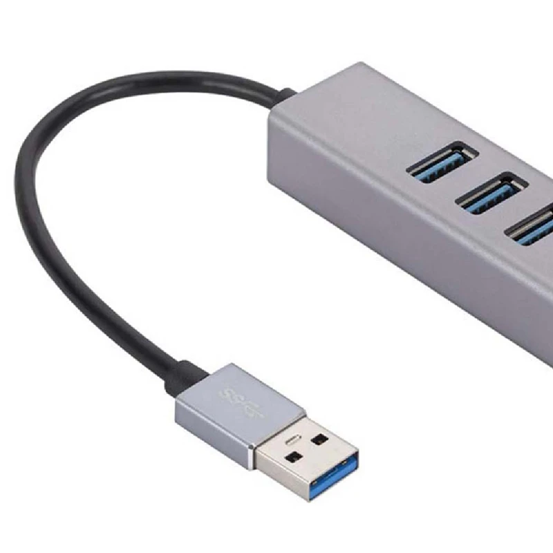 การ์ดเครือข่ายกิกะบิต USB อะลูมิเนียมอัลลอยใหม่3พอร์ตฮับ3.0 USB เพื่อ RJ45การ์ดเครือข่ายกิกะบิตอะแดปเตอร์อีเธอร์เน็ต