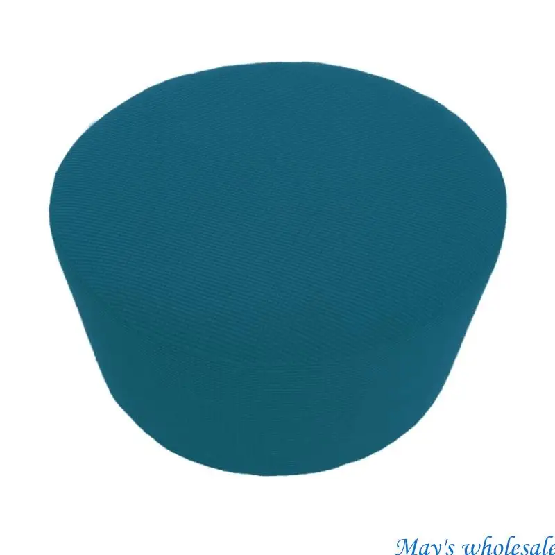 full-coverage-elastic-slipcover-round-sofa-slipcover-wrinkle-frees-for-round-storage-ottoman-in-vibrant-checkered-designs-448a
