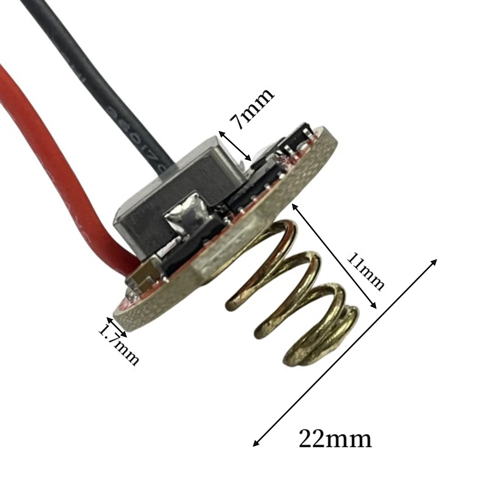 5A 6-12.6V Flashlight LED Driver 22mm XHP70 50 5 Mode Circuit Board Constant Current Metal Single Lithium Battery For XHP70