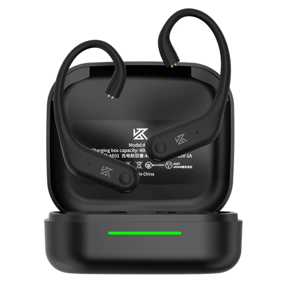 KZ AE01 Wireless Ear Hook Upgrade Cable Bluetooth-compatible 5.4 HIFI Music Earphones Wire C-PIN Connector With Charging Case