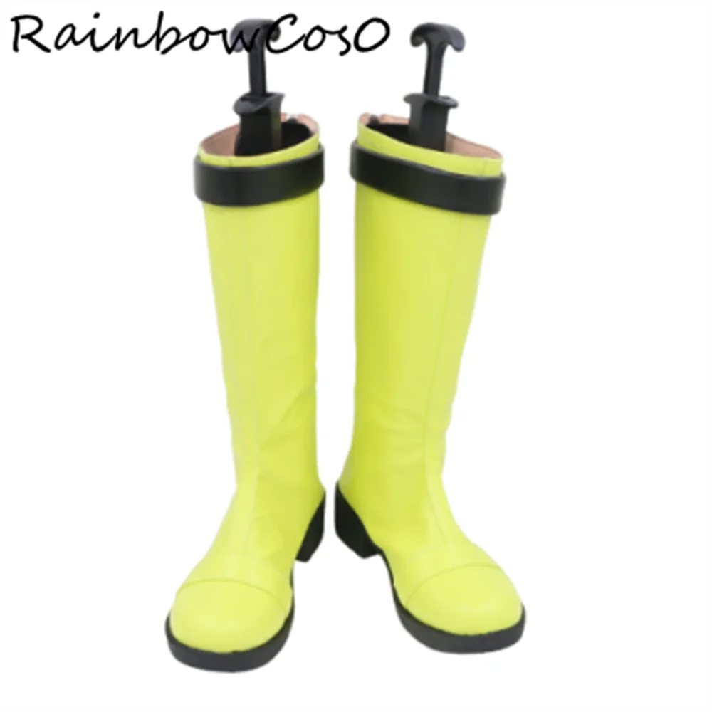 Go Yellow Yellow Ranger Super Sentai Cosplay Schuhe Stiefel Spiel Anime Party Halloween RainbowCos0 W4804