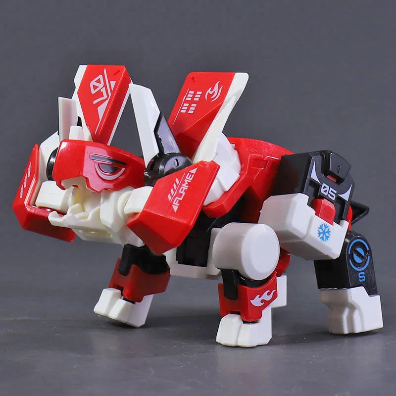 Hot!​ Cartoon Transformable Cube Deformable Dinosaurs Toy Animal Transformable Robot Kids Birthday Gift