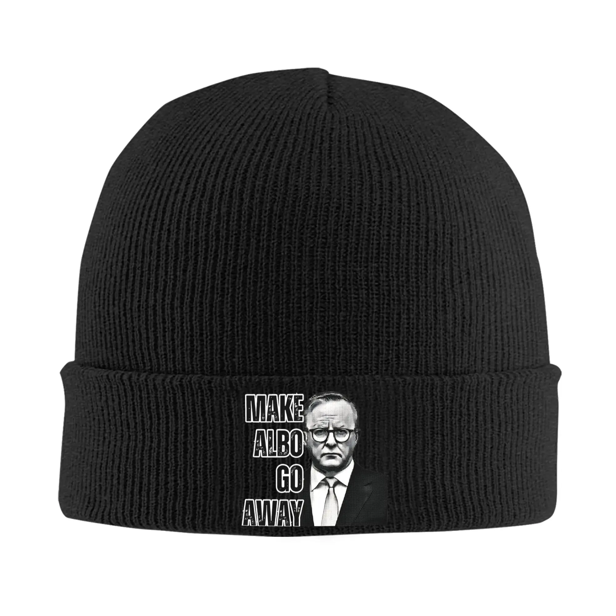 MAGA Make Albo Go Away Knitted Hat Autumn Winter Beanie Ski Australia Election Cap Unisex Acrylic Hot Sale Bonnet