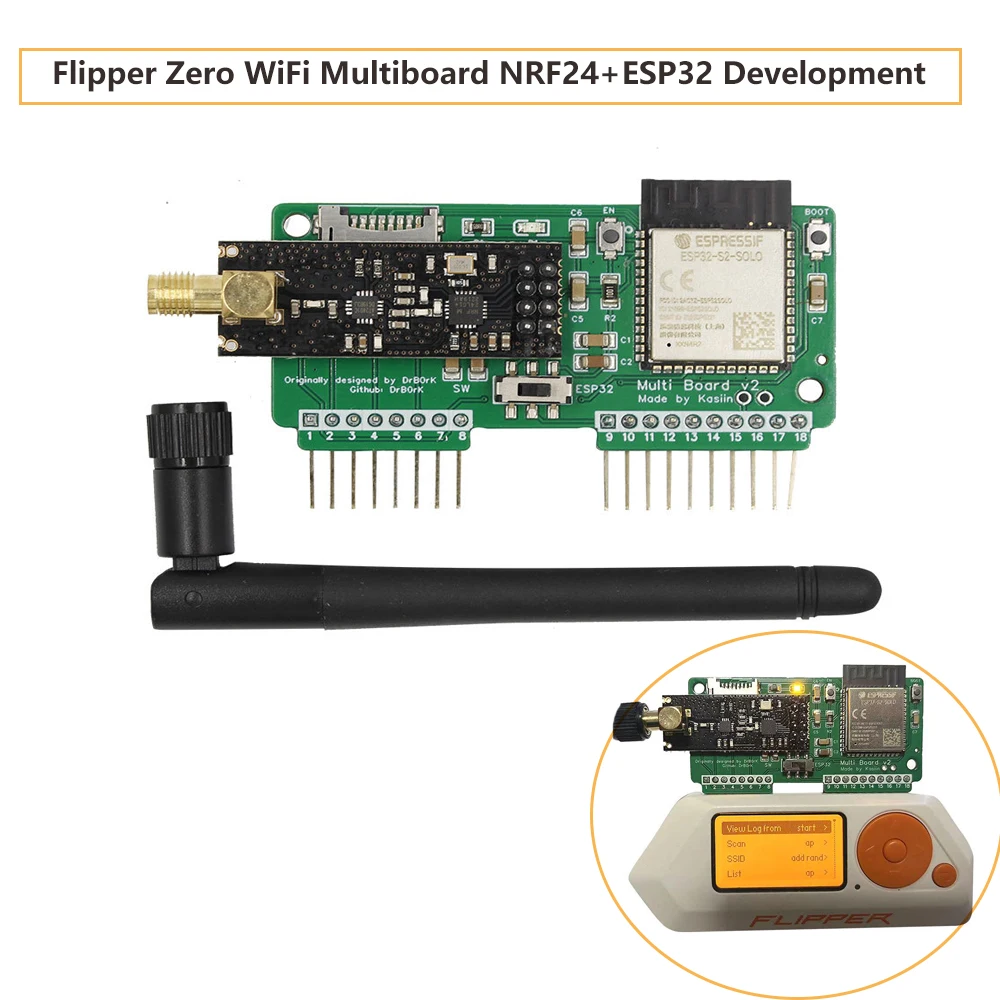 Flipper Zero WiFi Multiboard NRF24+ESP32 Development Board