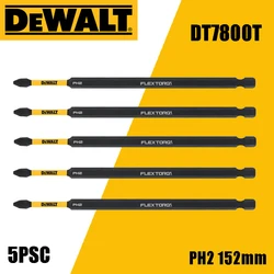 DEWALT PH2 DT7800T Impact Drill Bits FLEX TORQ 152MM High Hardness High Lifespan Wear Resistance Woodworking Metal Screw Head