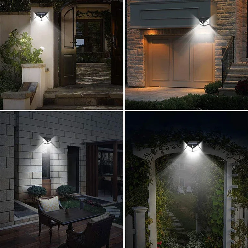 Outdoor Waterproof External Solar Lamp LED Solar Lights Motion Sensor Garden Lights Solar Power Sunlight Yard Wall Street Light