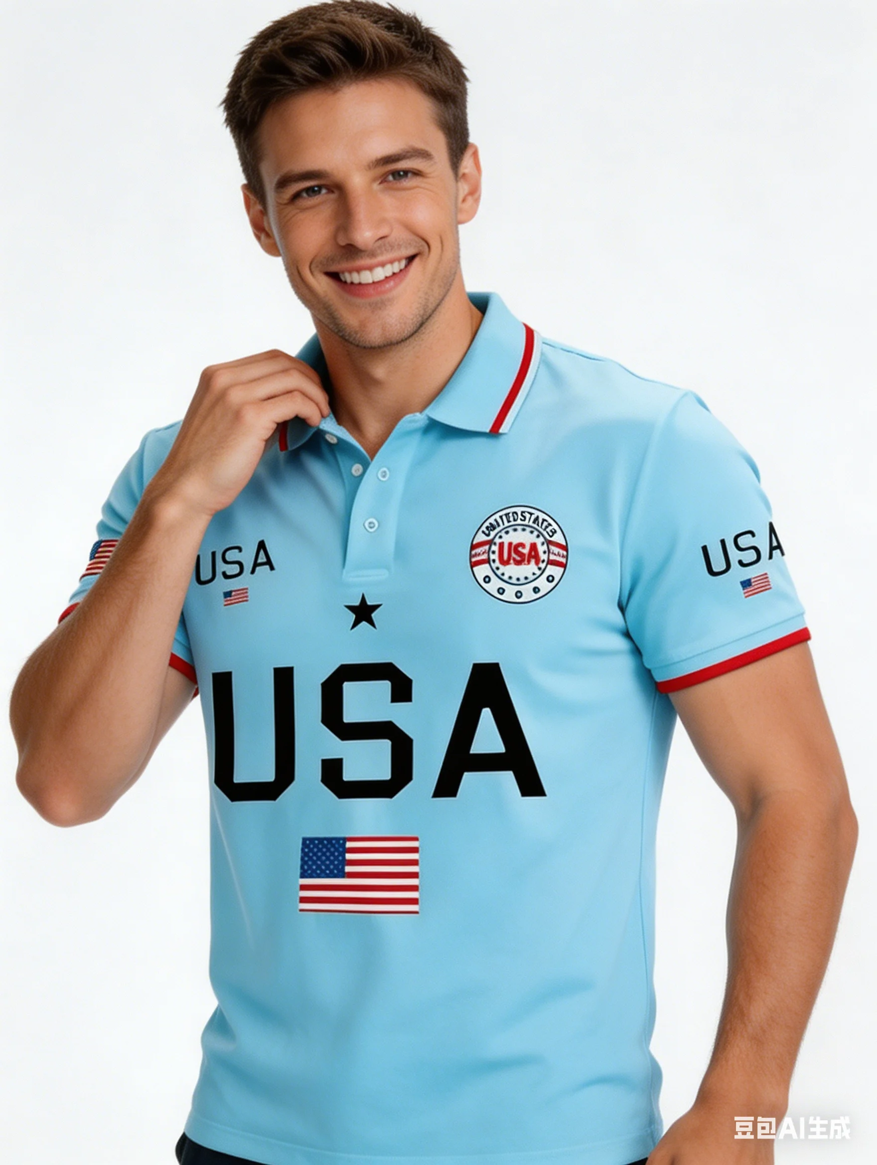 

Men's USA Patriotic Polo Shirt 3D Print Big USA Letter USA Flag Short Sleeve Casual Athletic Top 2026