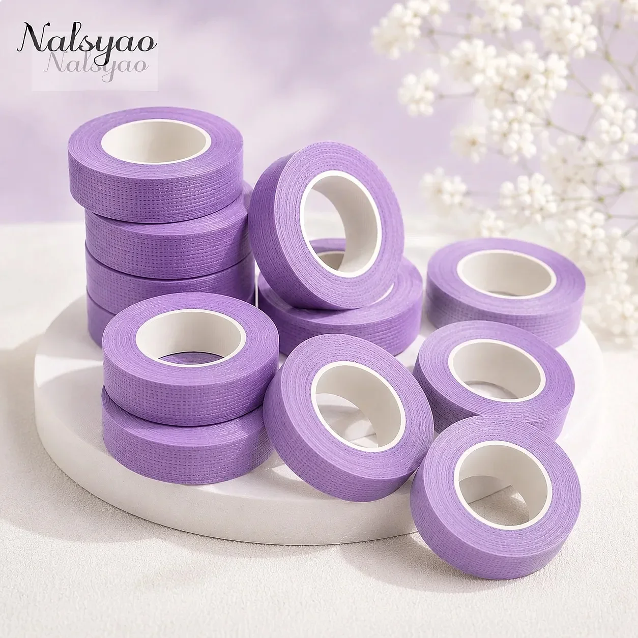 2/3 Rolls Japanese Insulating Tape for Eyelash Extension Lint Free Under Eye Pads Breathable Non-woven Tape Paper Eyelash Patch