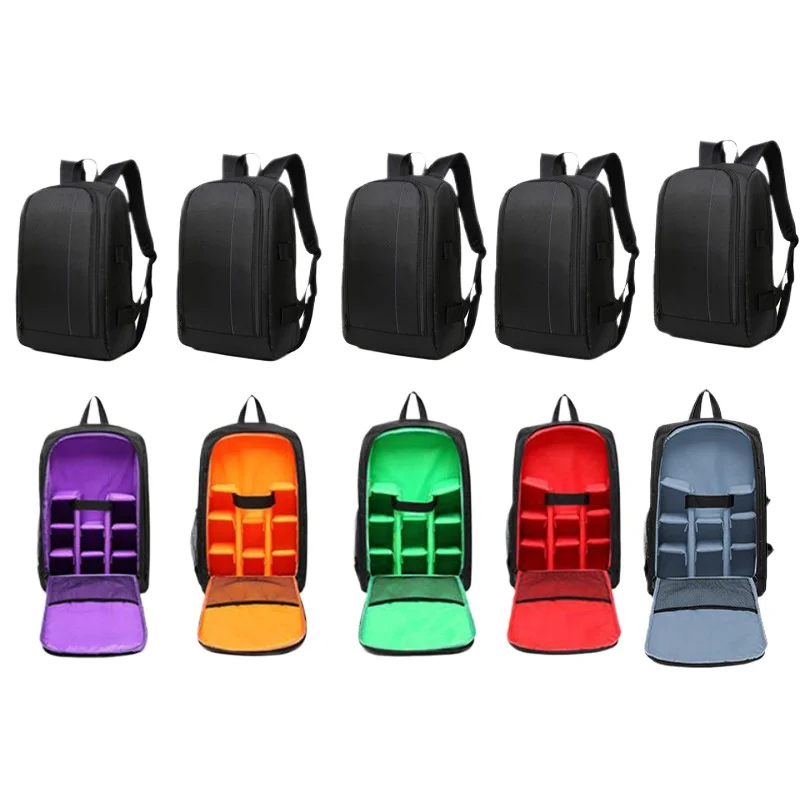 

Оксфордский износостойкий, водонепроницаемый, легкий, для хранения камеры, водонепроницаемый, портативный многослойный рюкзак для фотосъемки большой вместимости.