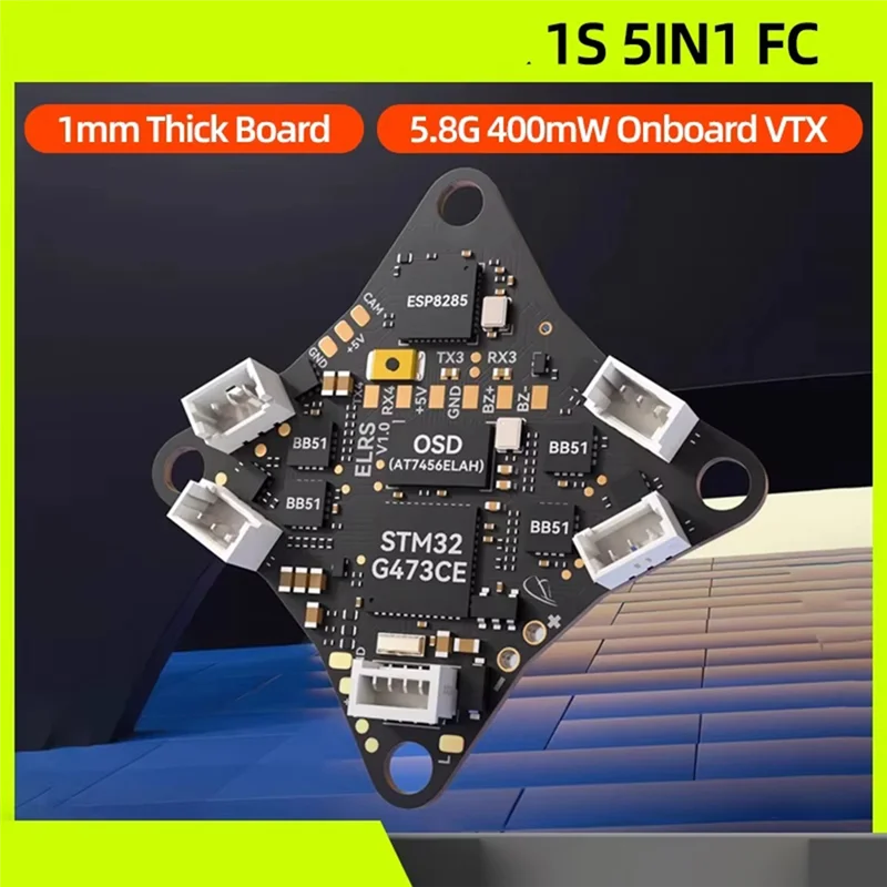 APPLIA-5IN1 AIO FC Brushless Flight Controller With 2.4G ELRS 400Mw VTX For BETAFPV Matrix 1S For Meteor75 Pro Whoop Quadcopter