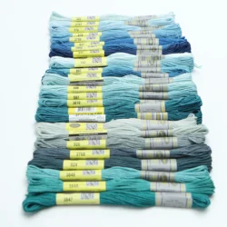 8Th DMC Chart Column 12 Skeins 8 Meters Mercerized Egyptian Cotton Embroidery Floss Cross Stitch Thread 26 Colors Available