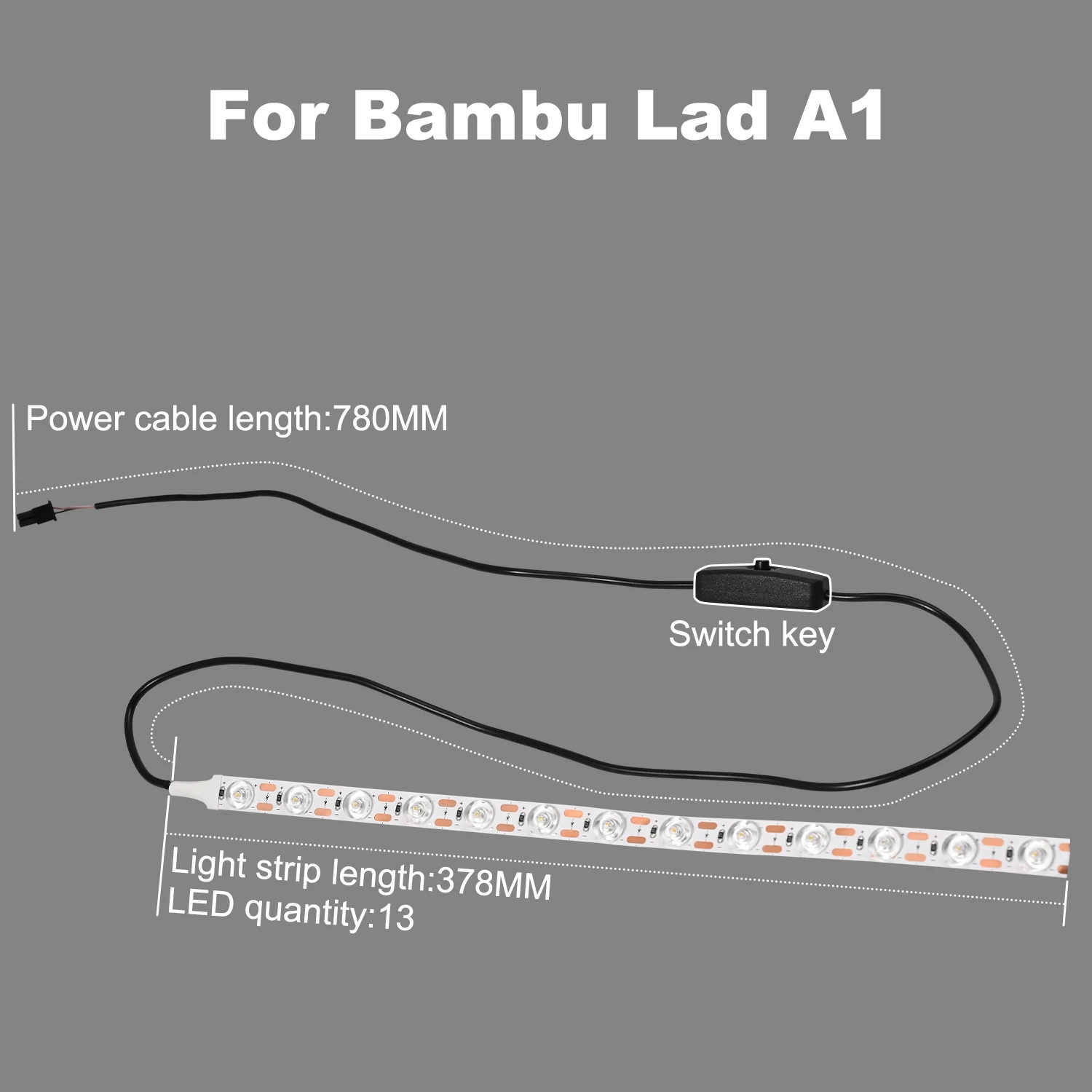 Para Bambu lab A1/Bambu A1mini tira de luz Led Ra95 luz de relleno 24V Super brillante Bambu lab accesorios de impresora 3D