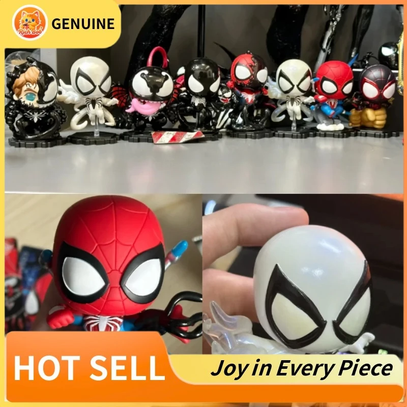 

Genuine Hot Toys Blind Box Spider Man Series Trendy Cool Toy Handmade Desktop Birthday And Holiday Femine Figure Children Gift