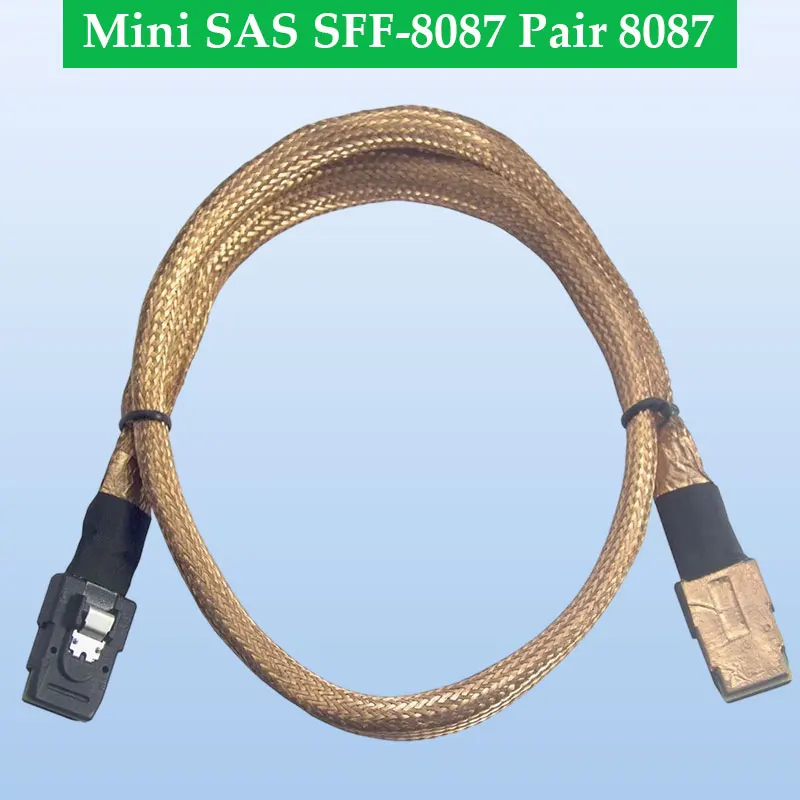 ADT-Link Mini SAS SFF-8087 Pair 8087 Copper Mesh Shell Conducts The Server with Built-in 12G High-speed Cable 300V DC Rating