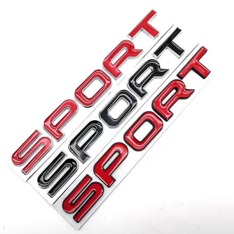 SPORT Letter new old style Badge Car stickers for L R Discovery RR sport refit rear trunk original accessories decorate logo