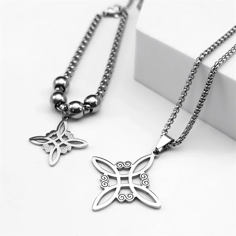 Women's Celtic Witchcraft Stainless Steel Jewelry Set