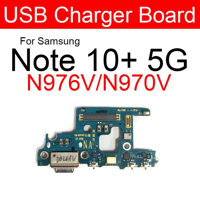 USB Charger Charging Port Jack Board For Samsung Galaxy Note 10+ Plus N976V N970V N976B/N N976F N976U N9760 Repair Parts