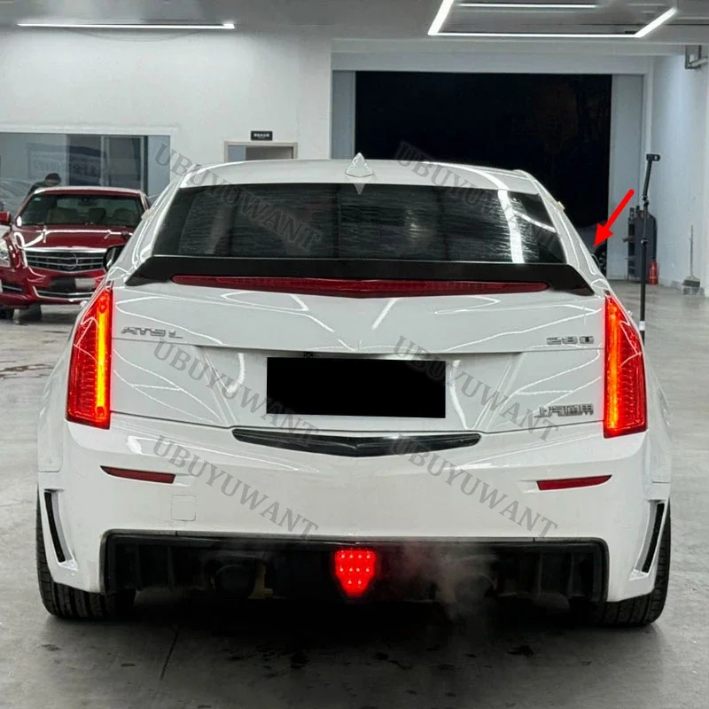For Cadillac ATS ABS Plastic Rear Trunk Roof Wing Spoiler Lip 2014-2017