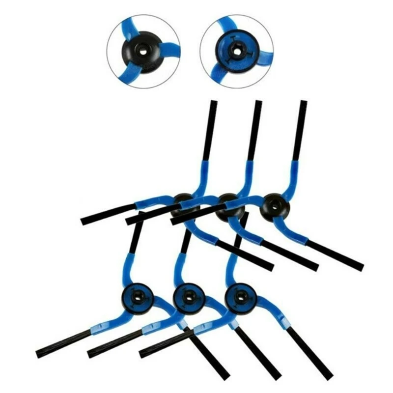 Paquete 6 cepillos cerdas repuesto para barrido lateral, juego cepillos barrido adecuados para uso doméstico y