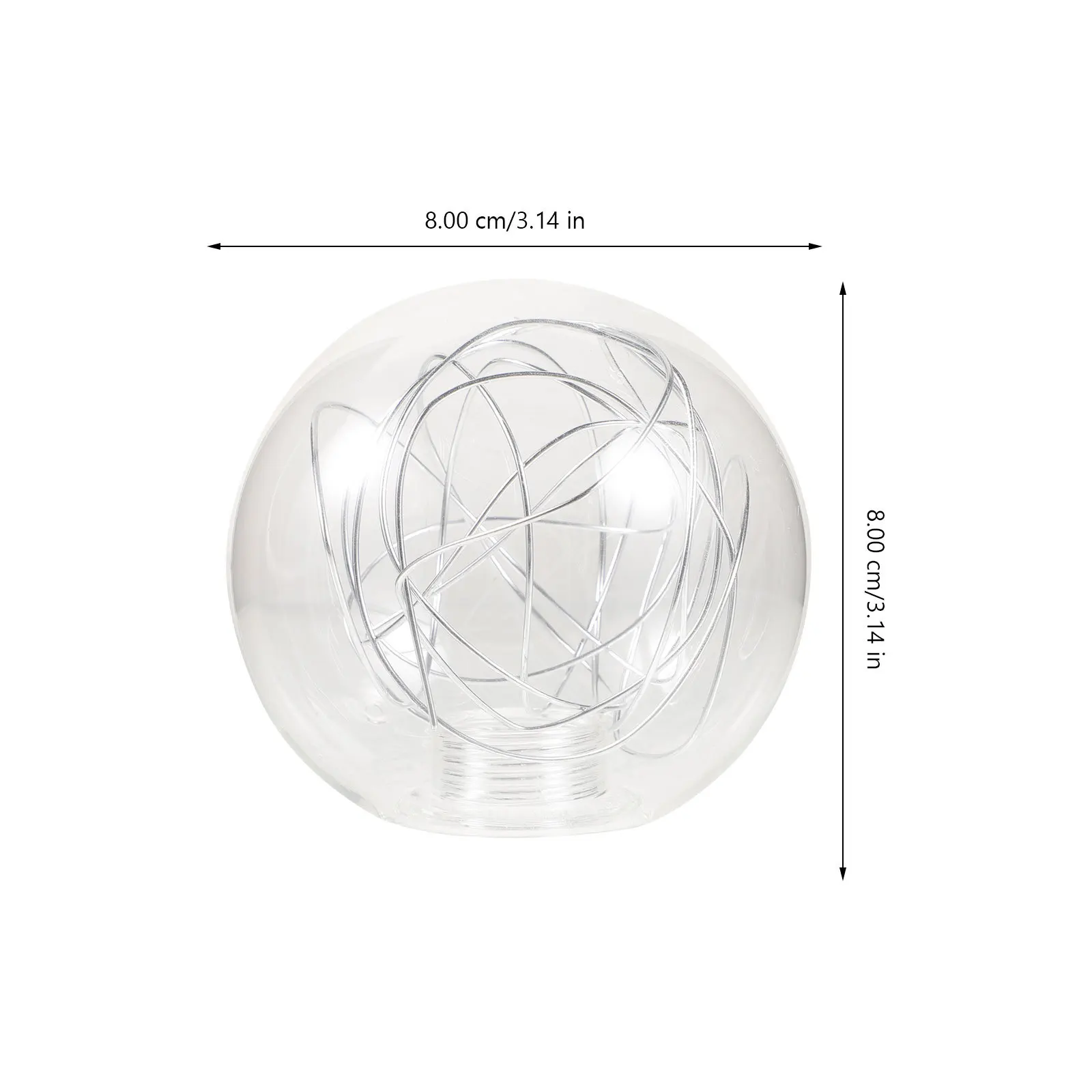 Replacement Glass Globe Lamp Shade for Pendant Ceiling Lamp Fixture Transparent Decorative Ball Modern Living Room Bedroom Light