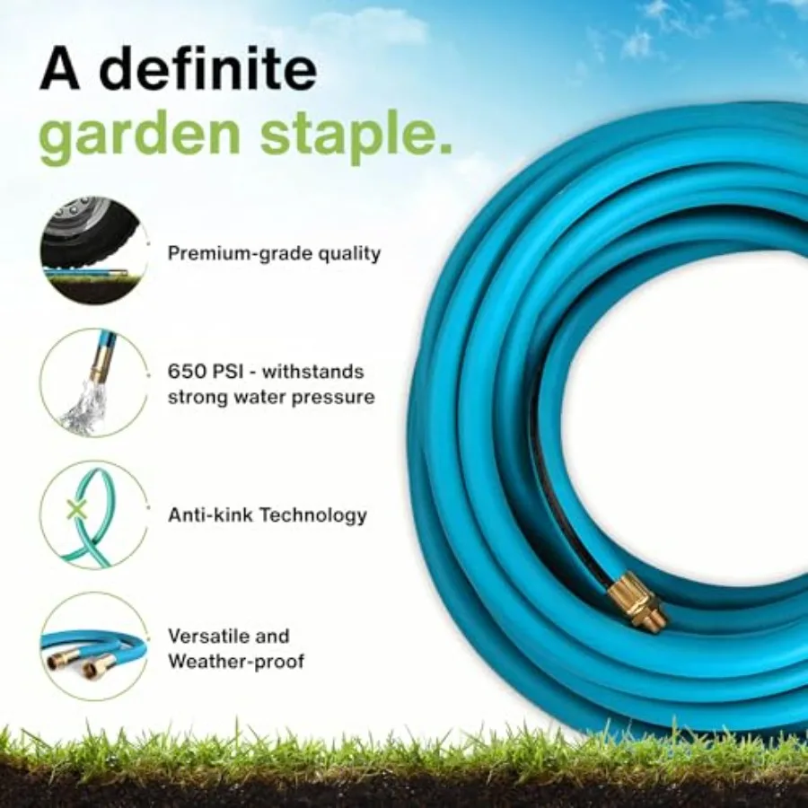 Aeromixer THE HOSE 2 Pack 3 4 بوصة خرطوم حديقة 100 قدم خراطيم حديقة تجارية خراطيم مياه صناعية شديدة التحمل لـ Ou
