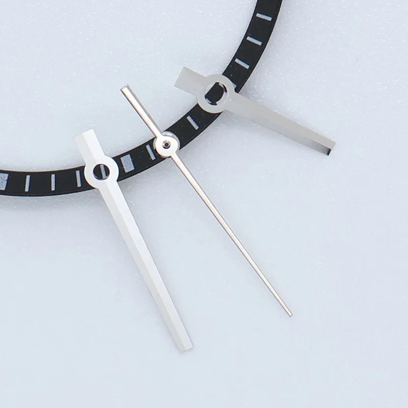 Silver 3135 Datejust Hands Needles Baton Watch Hand Stainless Steel Pointer for Seiko NH35 34Movement Watch Replacement Par