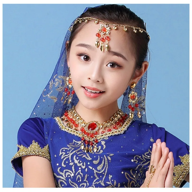 Collier de Perles Rouges Personnalisé pour Enfant et Adulte, Accessoires de brevIndienne, Spectacle sur Scène, Rave, Vente en Gros