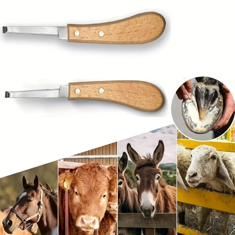 2Pcs left and right narrow blades horse hoof nail clipper