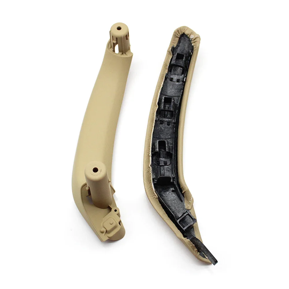 Complete LHD RHD Interior Passenger Door Pull Handle Leather Cover With Inside Handle Assembly For BMW X3 X4 F25 F26 2010-2016 view 5