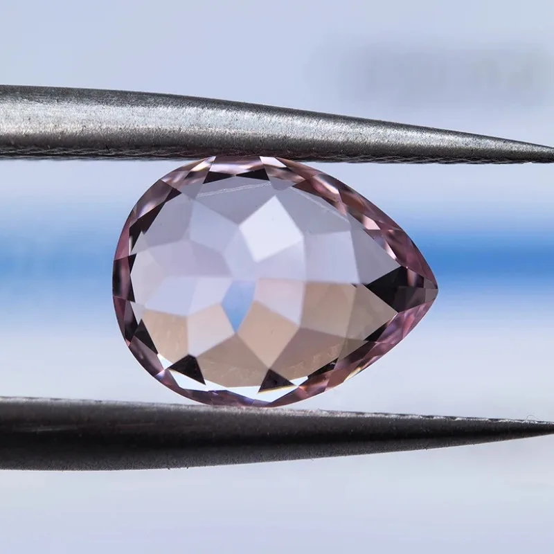 Lab Grown Sapphire Pear Shaped Sakura Pink VVS1 Charms for Jewelry DIY Ring Necklace Earrings Main Materials  AGL Certificate