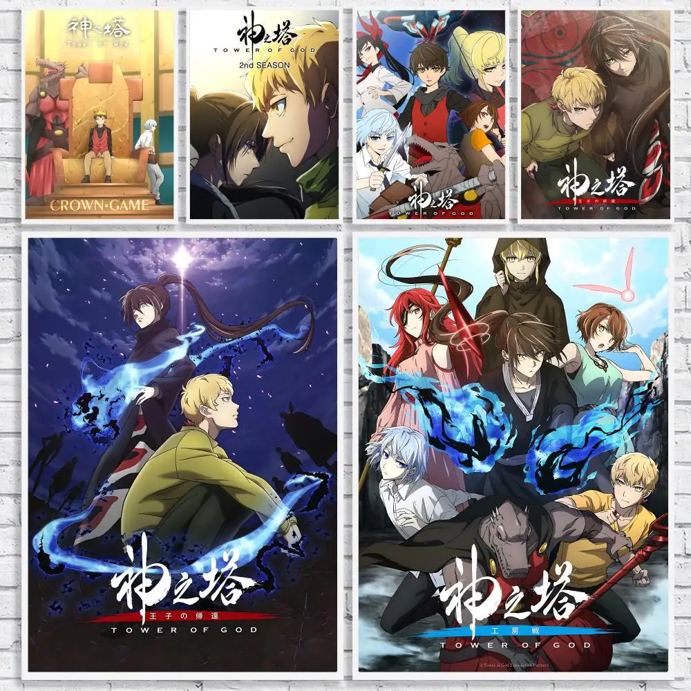 Póster de Fantasía Manhwa T-Tower of God, Arte de Pared Versátil HD Impermeable, Decoración Autoadhesiva para Cualquier Espacio, Regalo Ideal