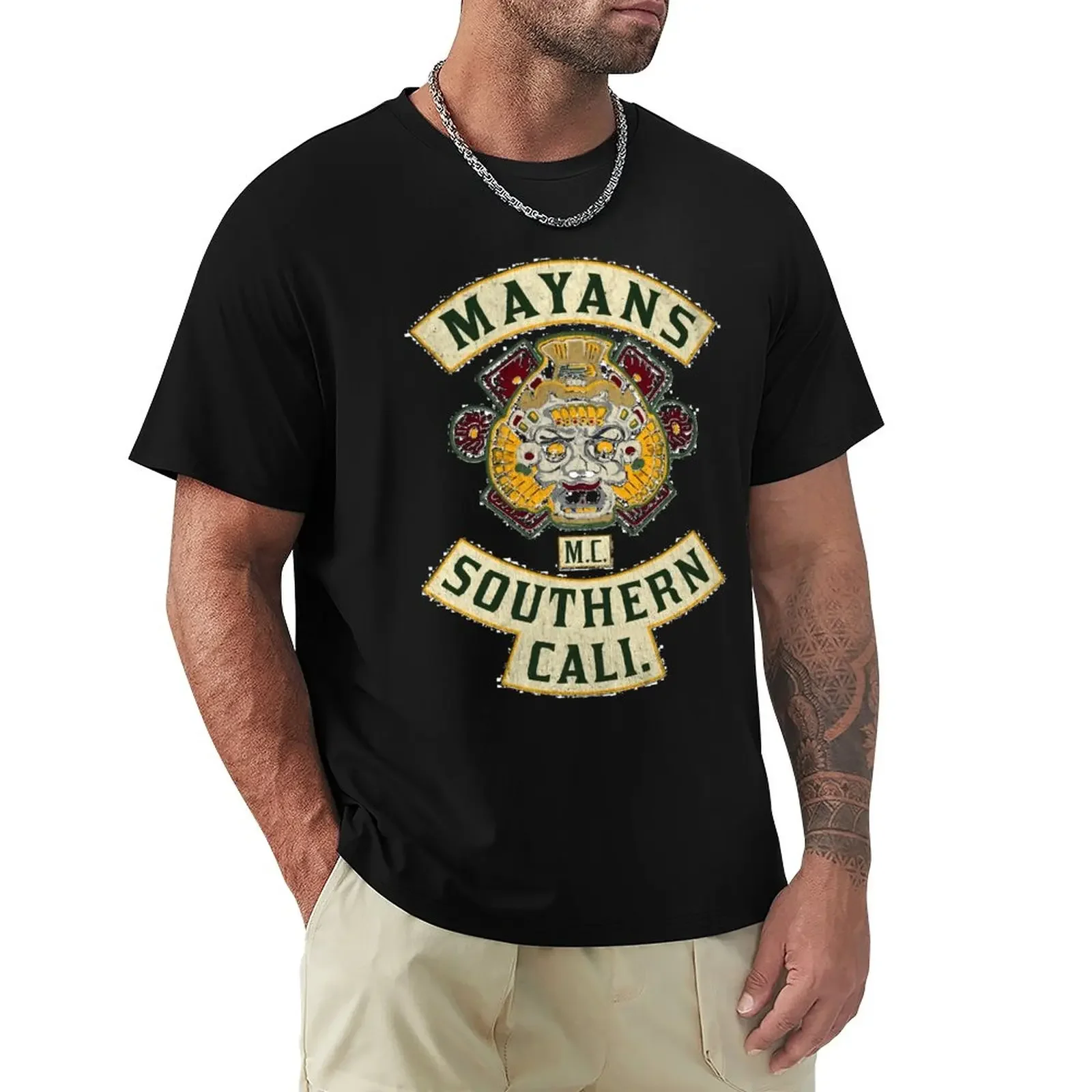 

Футболка Mayans MC, летняя одежда для тяжелых людей, мужские футболки для чемпионов