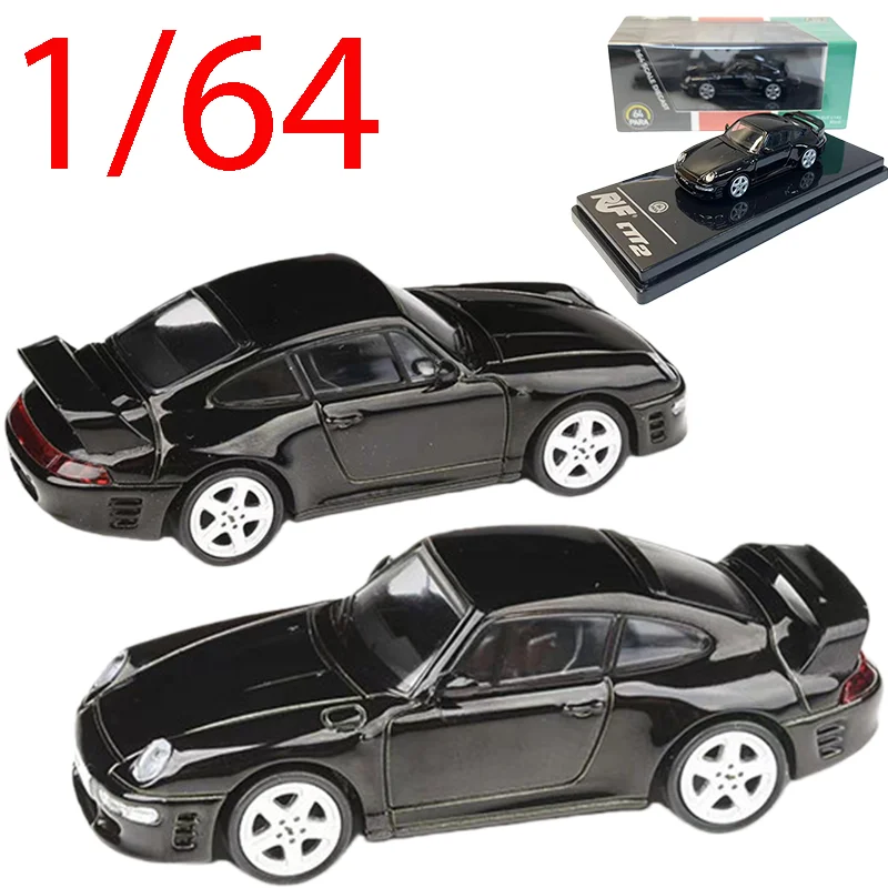

Para Diecast 1/64 Scale Porsche Alloy Car Model Porsche RUF CTR2 993 Play Vehicles Collectible Toys for Boys Original Box