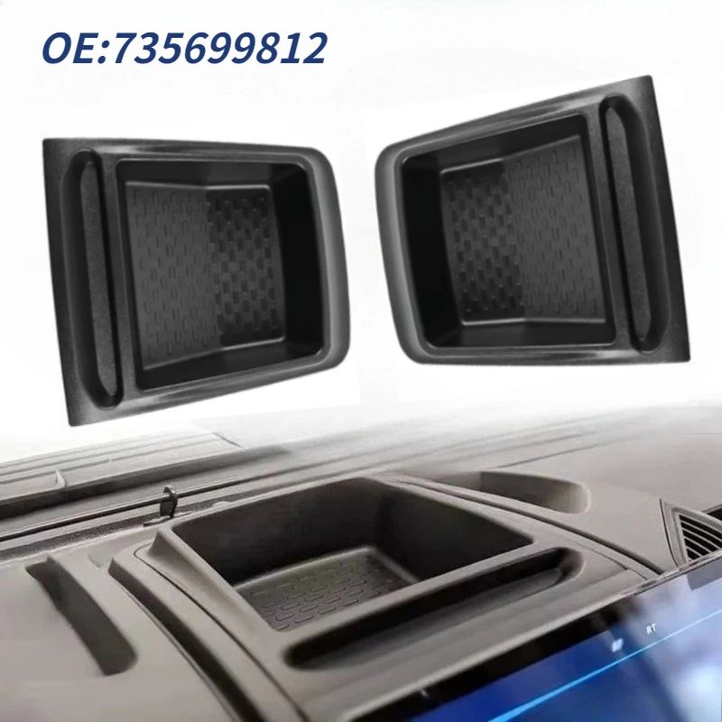 1PC 735699812 For Fiat For Ducato For Boxer For Relay 2014-On ABS Car Centre Dashboard Storage Box Holder Tray Organizer