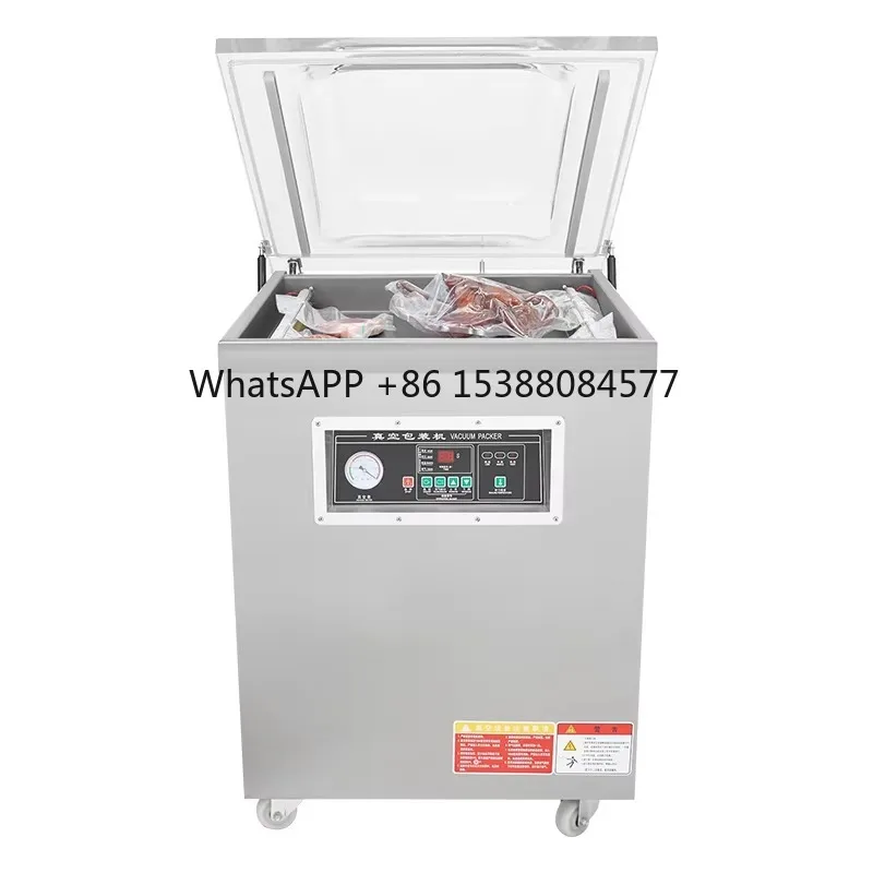 

DZ600 Electric Single Chamber Food Vacuum Sealer for Chicken Meat Vacuum Packaging in Pouch or Foil
