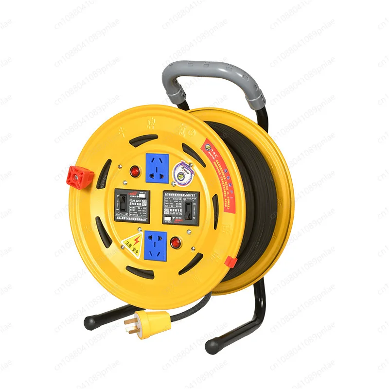 220V 1 Machine 1 Switch Cable Reel Double Switch Control Mobile Power Extension Spool