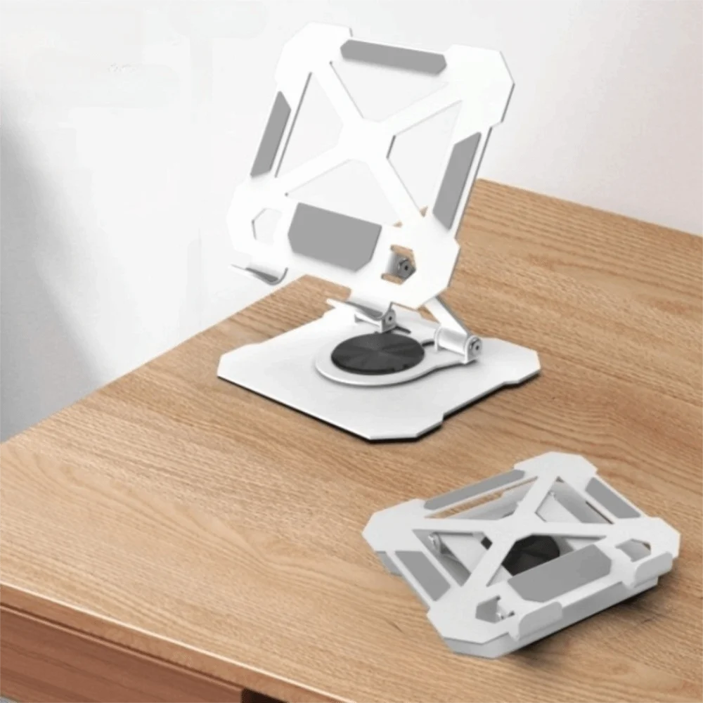 

Adjustable Tablet Stand 360 Degree Rotation Hollow Desktop Stand Holder Multi Angle Anti Slip Base Cell Phone Stand Mobile Phone