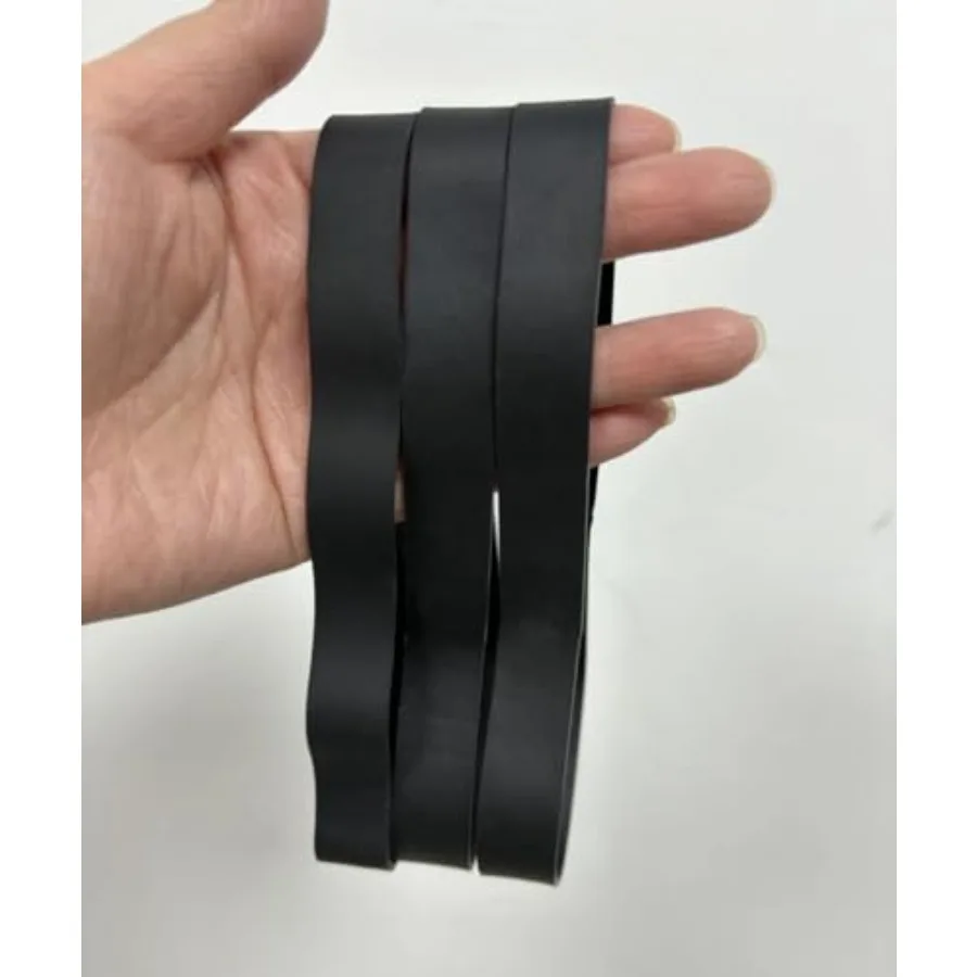 حجم الأربطة المطاطية التكتيكية # 107 7 بوصة × 3/5 بوصة 20 قطعة أربطة مطاطية سوداء سميكة وكبيرة جدًا وقوية وواسعة للغاية للمكتب