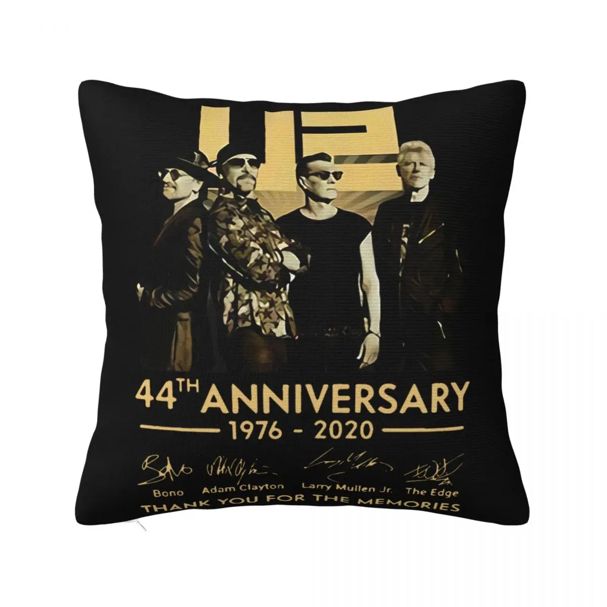 U2 Band 44Th Anniversary 1976'2020 Signed Gift Fan Thanks Size S'5Xl Holiday Pillow Case