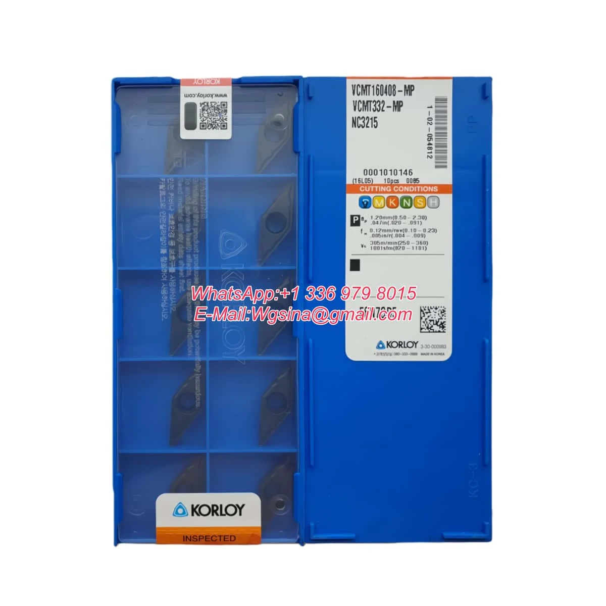 KORLOY Original VCMT VCMT16 VCMT160404 VCMT160408 -HMP NC3120 NC3020 Medium-Finishing Carbide Turning Inserts Turning Tools - view 3