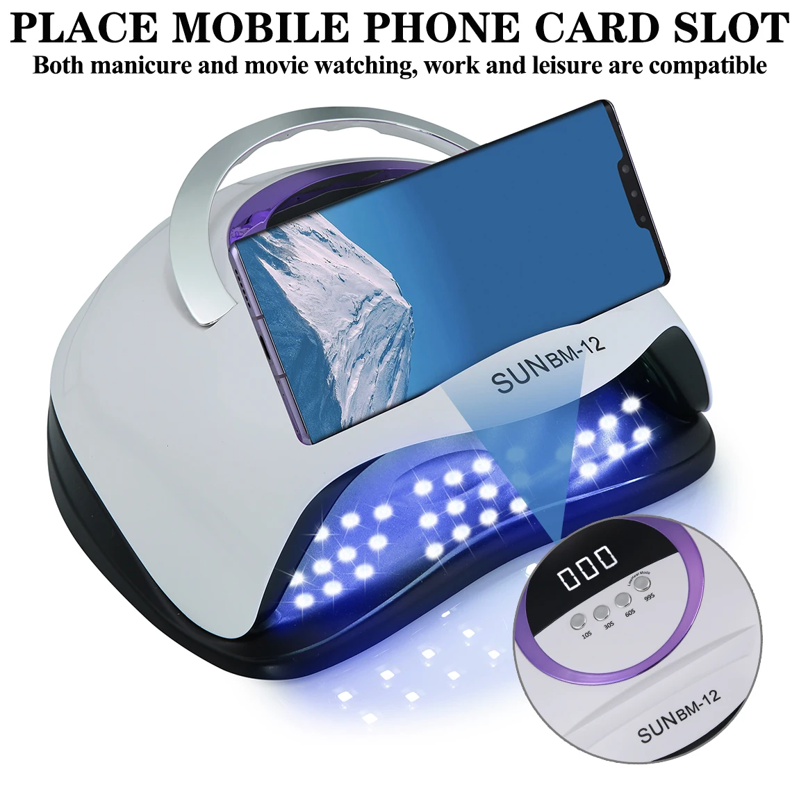 新しい UV LED ネイルランプネイル硬化ランプホームサロン用強力な LED 乾燥ランプすべてのジェルポリッシュプロフェッショナルネイル機器
