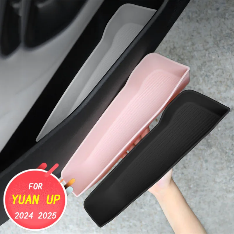 Car interior decoration accessories, door storage box, garbage bin 4pcs for BYD YUAN UP PRO EV 2024 2025