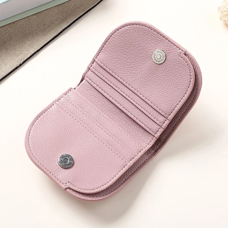 1PC PU Coin Purse Solid Color Small Purse Women's Advanced Sense of Small Bag