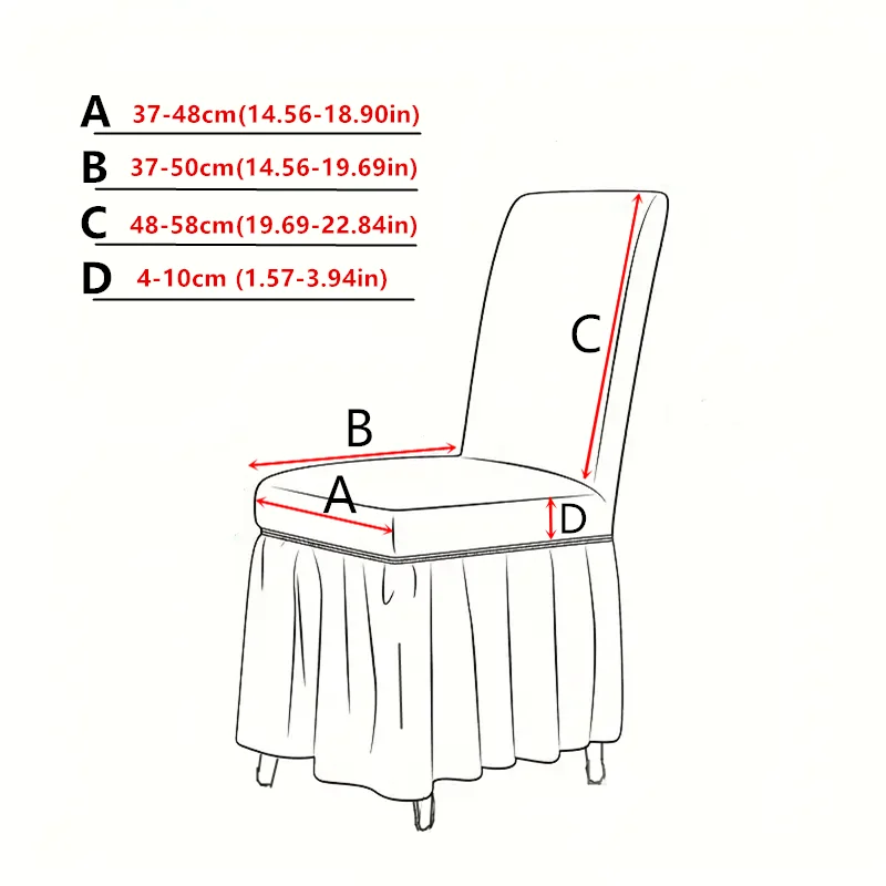 Stretch Spandex Dining Chair Cover Protectors Super Fit Banquet Chair Seat Slipcovers for Hotel and Wedding Ceremony chair skirt