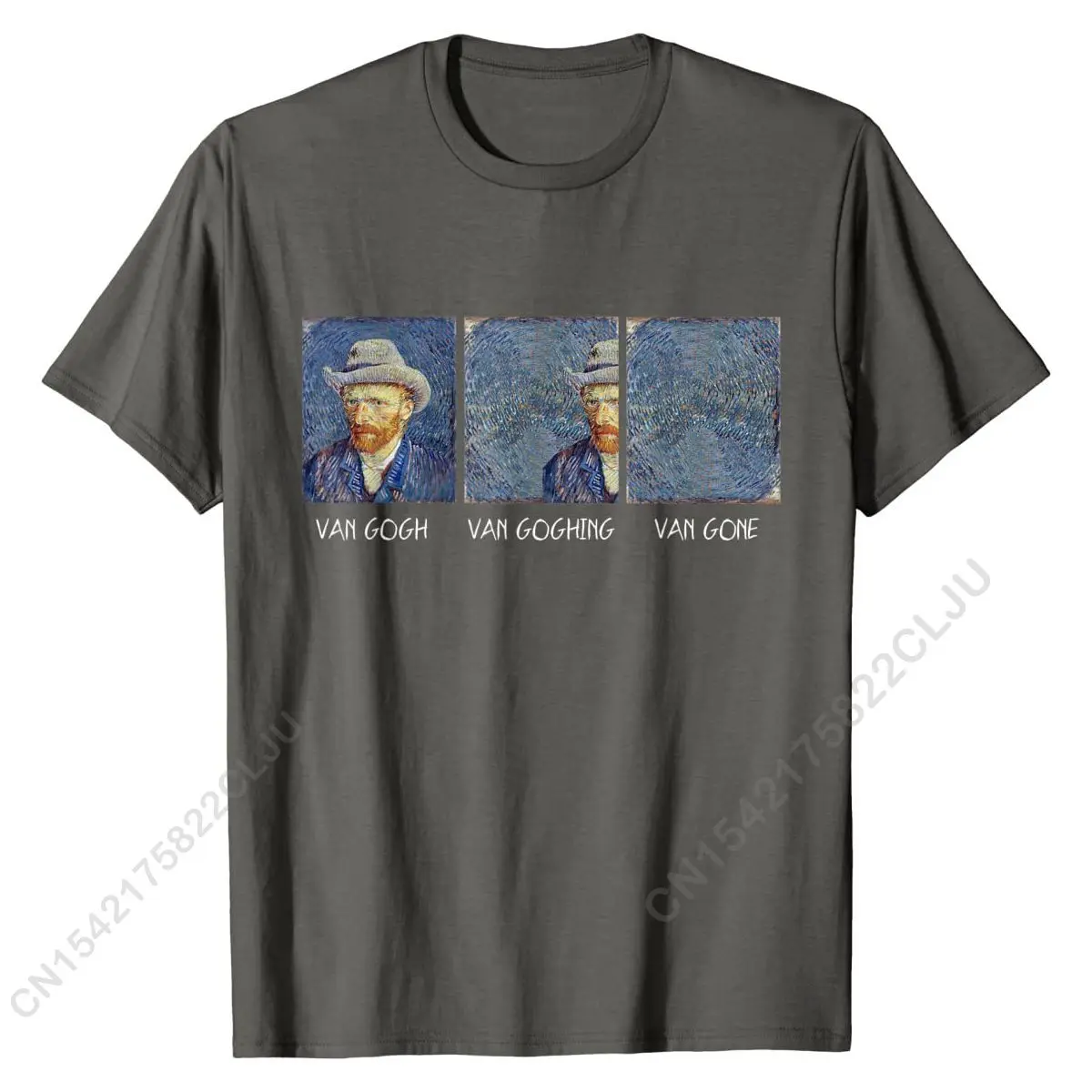 Van Gogh Van Goghing Van Gone Funny T-Shirt Normal T Shirts Men Tees For Adult Discount Cotton Cool Top T-shirts