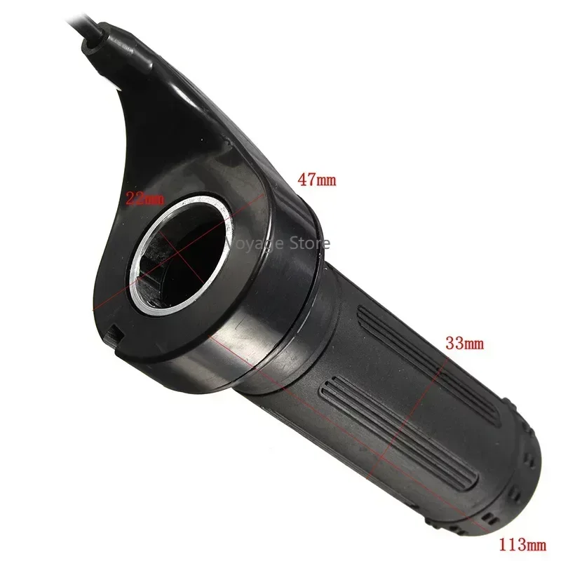 

24 В 36 В 48 В 3-проводная поворотная ручка дроссельной заслонки для электрического скутера велосипеда 7/8 "руль